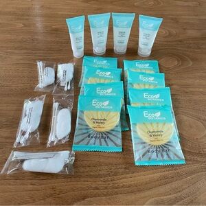 Eco-botanics travel, size soap, lotion, and accessories